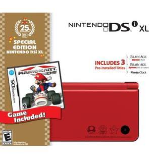 Nintendo DSI XL Red Bundle with Mario Kart - Refurbished