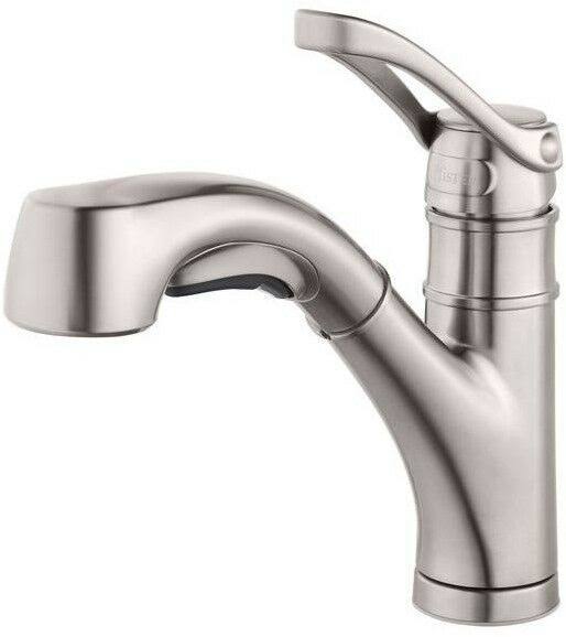 Pfister F-5347PVS Prive Single-Handle Pull-Out Sprayer Kitchen Faucet in Stainless Steel