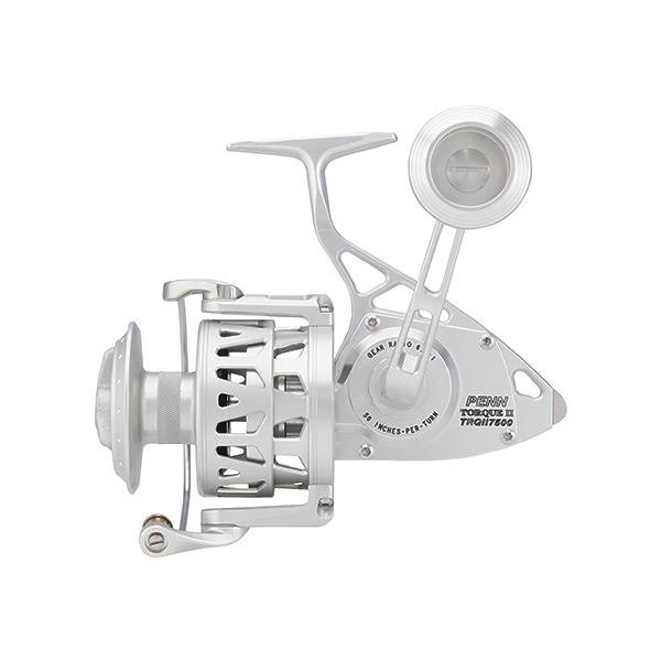 Torque II Spinning Reel - 7500BLS, 6.0-1 Gear Ratio, 50x22 Retrieve Rate, 50 lb Max Drag, Ambidextrous
