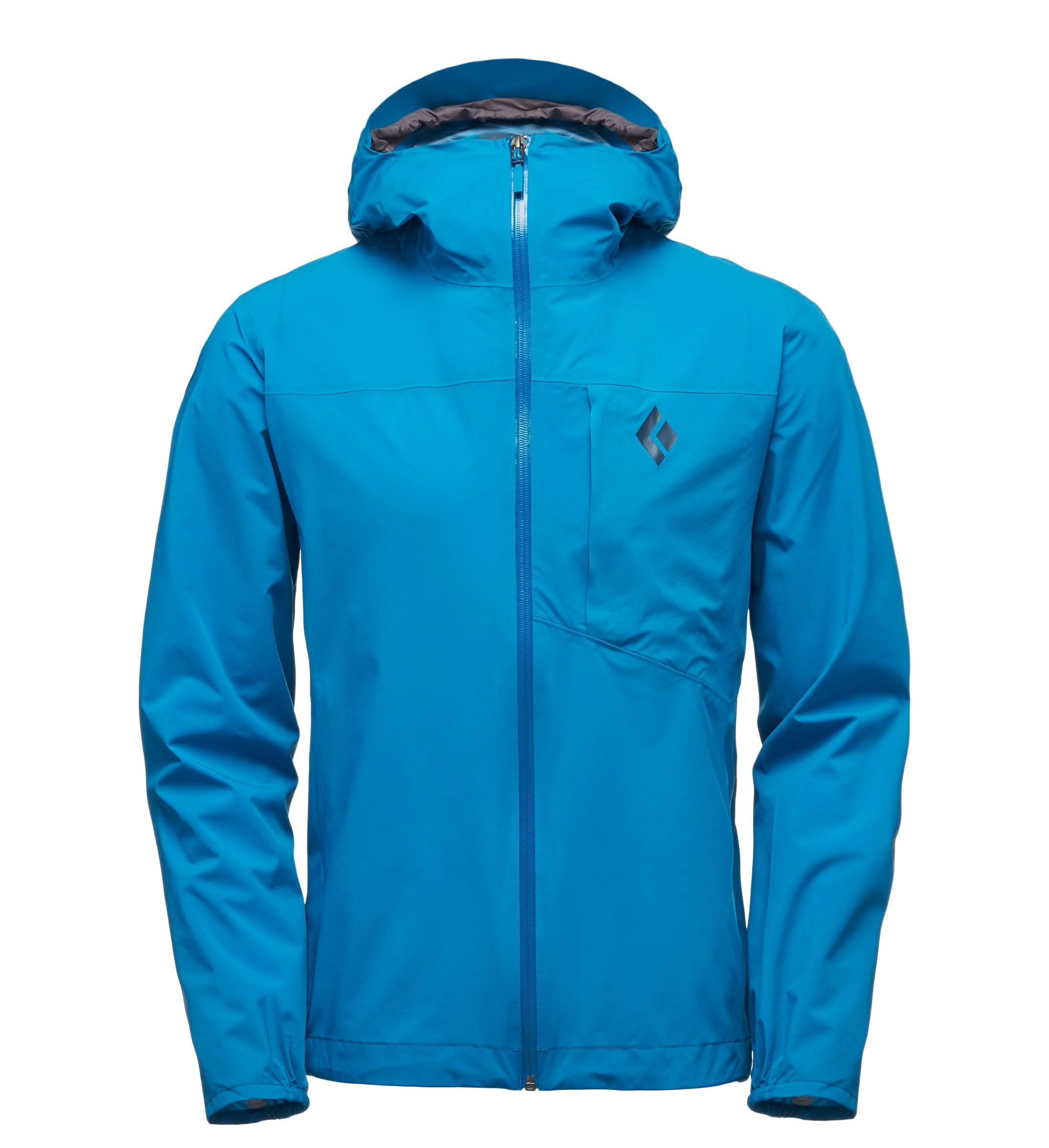 Black Diamond Men's Fineline Stretch Rain Shell - Xs - Kingfisher