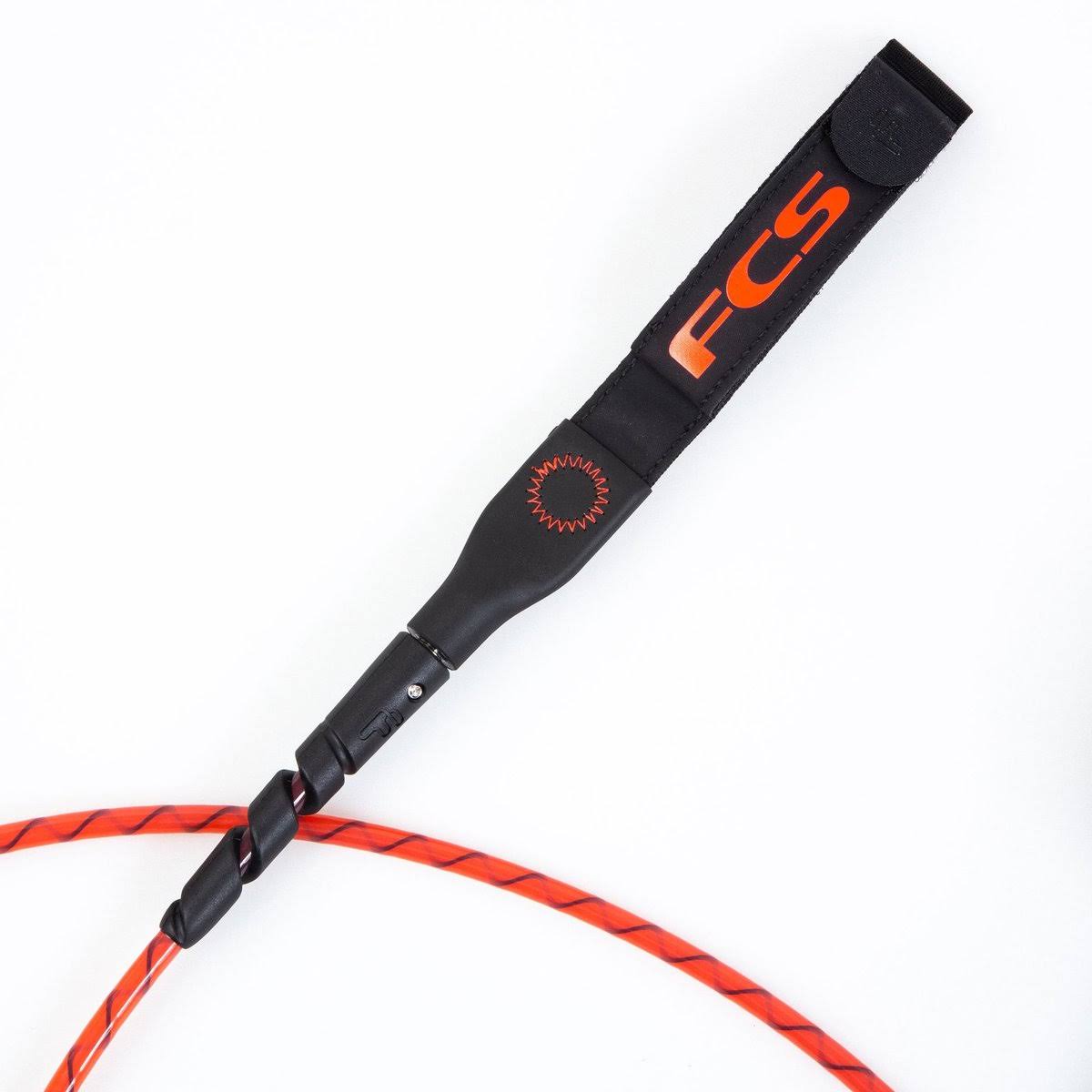 FCS - 6 ft All Round Freedom Helix Leash Red Black