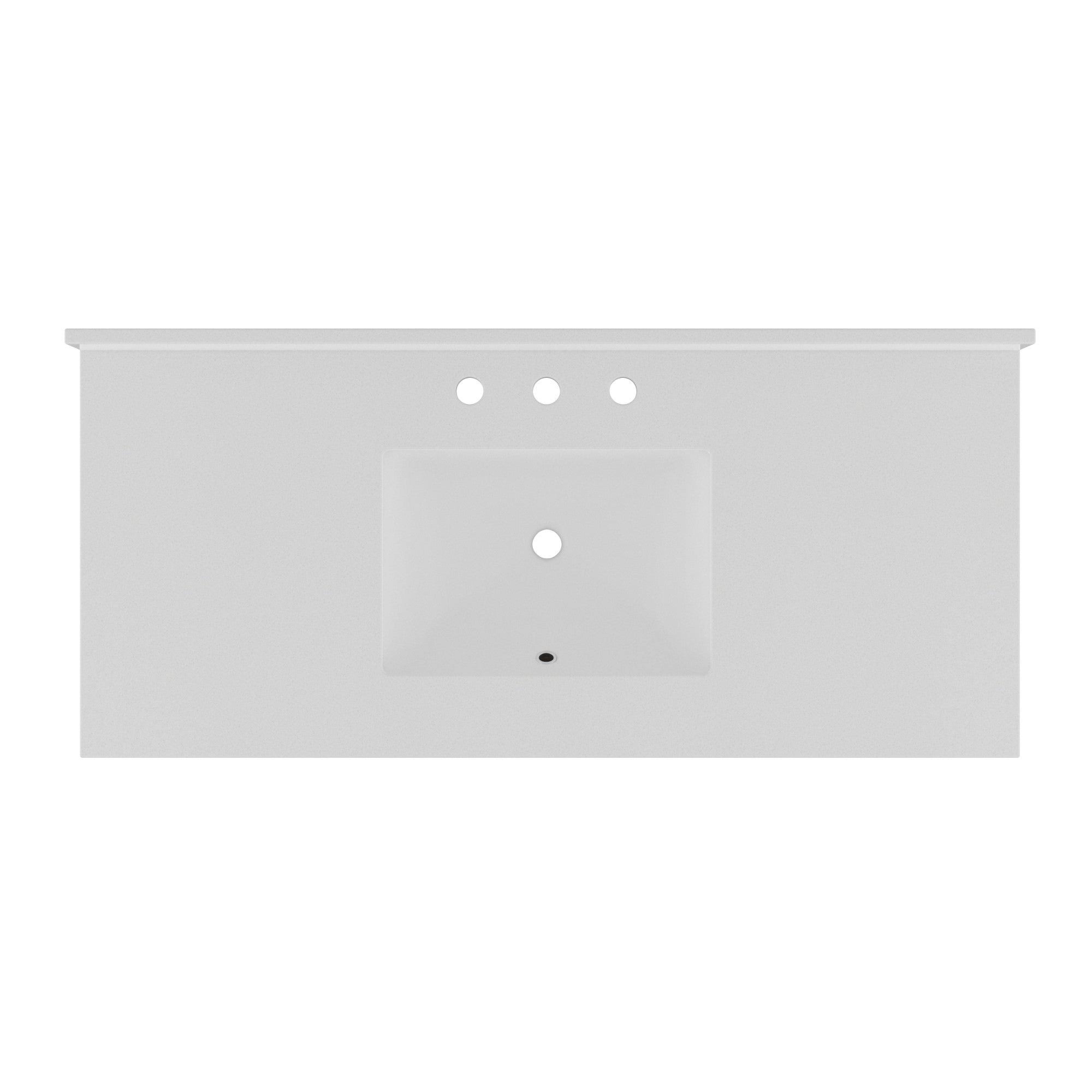 Foremost QZ49228 48x22 Quartz Vanity Top with Backsplash - Galaxy Sand