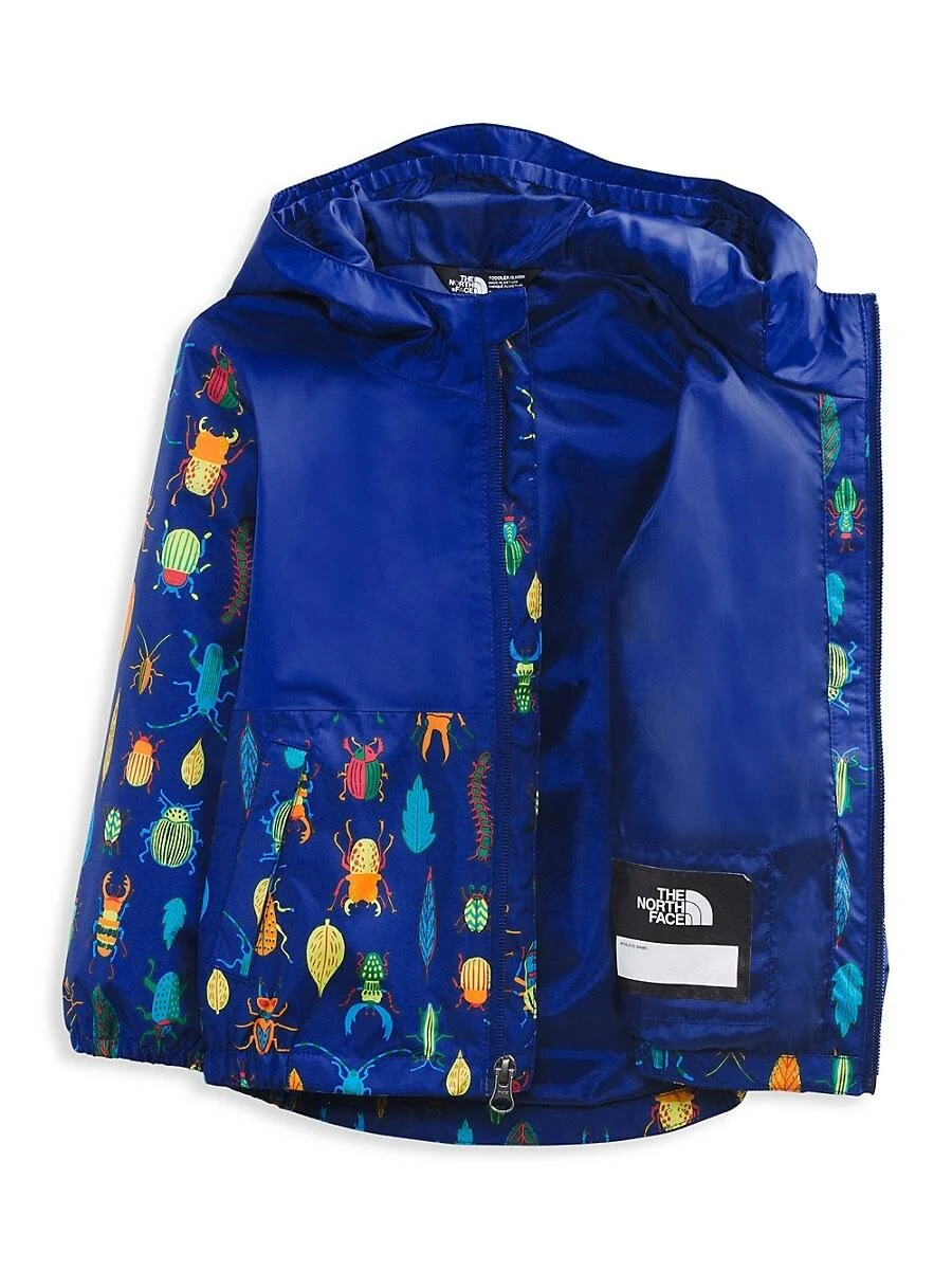 The North Face Toddlers& Zipline Rain Jacket - 2T - Bolt Blue Critter Crawl Print