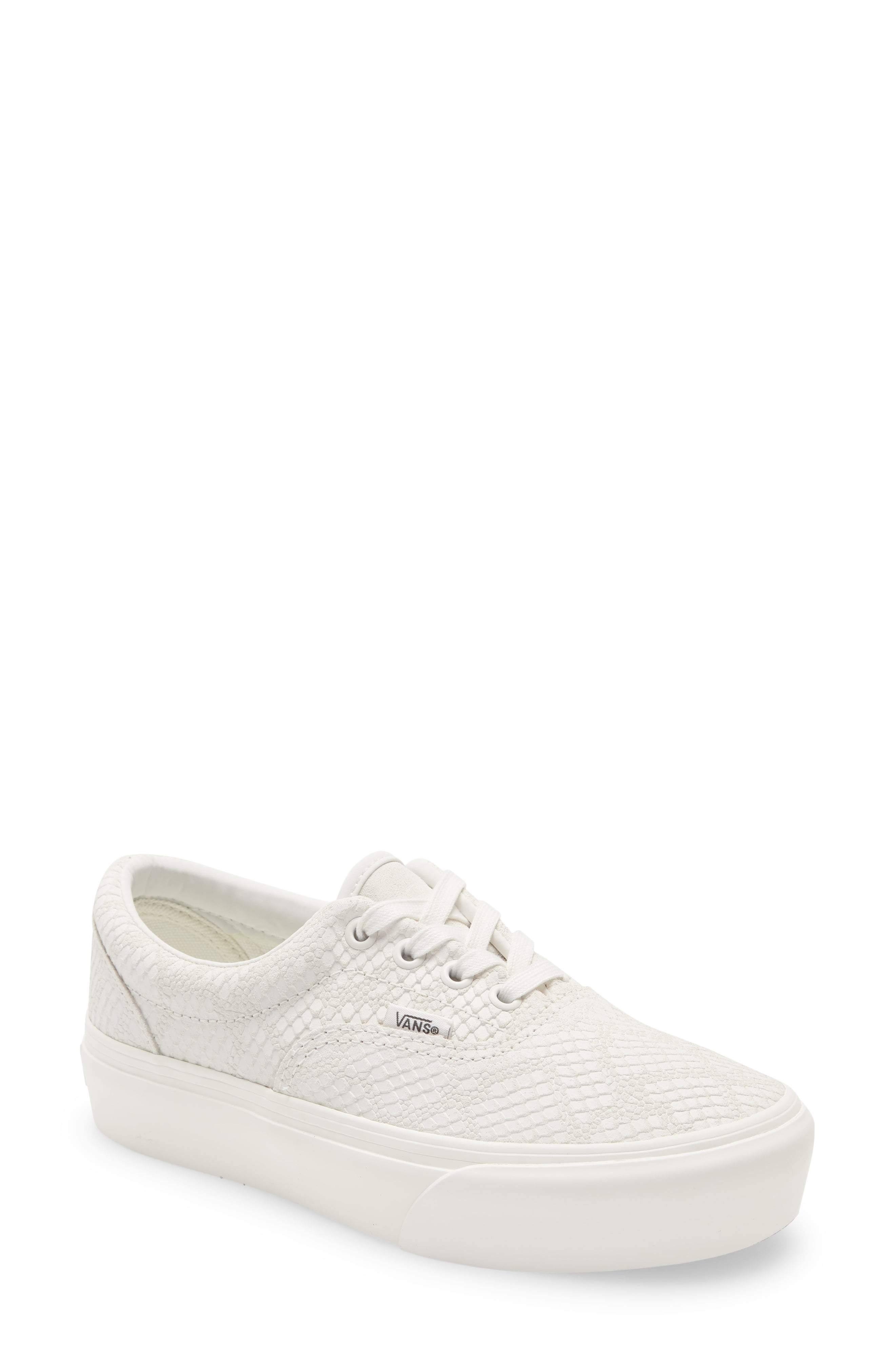 Vans Animal Era Platform (Emboss/Blanc De Blanc) 6.5