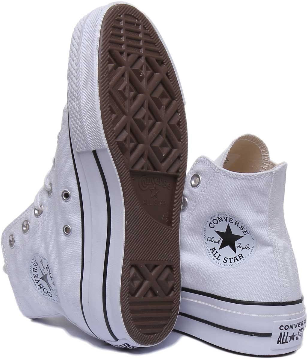 Chuck Taylor All Star Canvas Platform High Top - White Women's 10