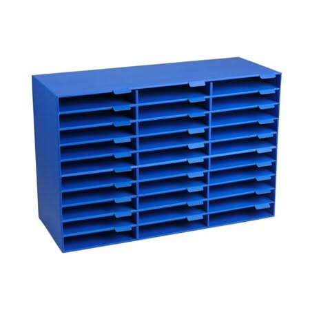 Rebrilliant Castlewood Classroom File Organizer 30 Slot, Blue