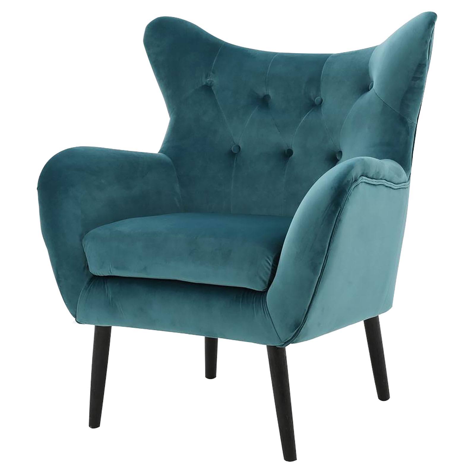 Christopher Knight Home Alyssa New Velvet Arm Chair, Dark Teal