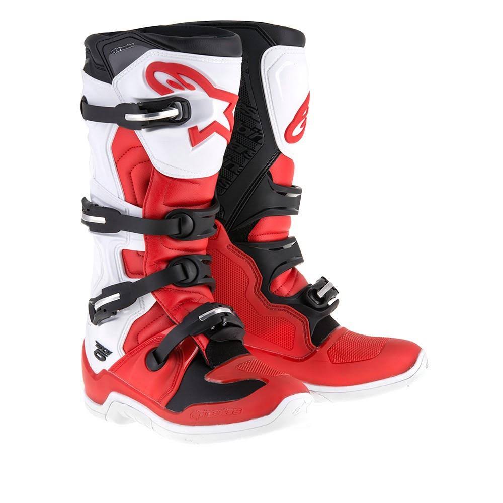 Alpinestars Tech 5 Boots - White/Red/Blue - 10