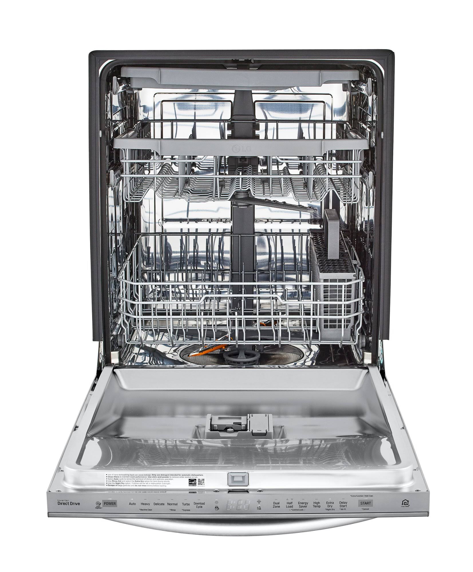 LG LDT5678SS: Stainless Top Control Smart Wi-Fi Enabled Dishwasher with Quadwash