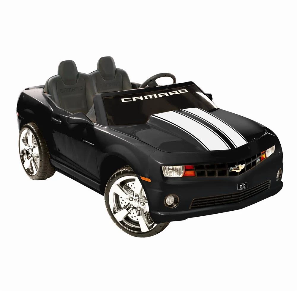 Kid Motorz 12V Two Seater Chevrolet Racing Camaro Ride-On Car, Yellow
