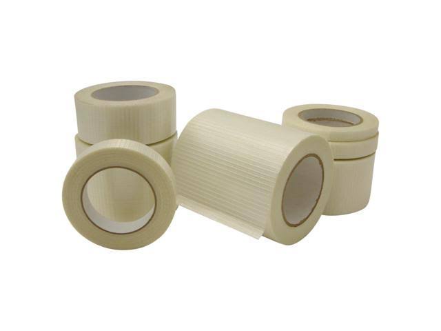 JVCC 762-BD Bi-Directional Filament Strapping Tape: 6 in. x 60 yds. (Natural)
