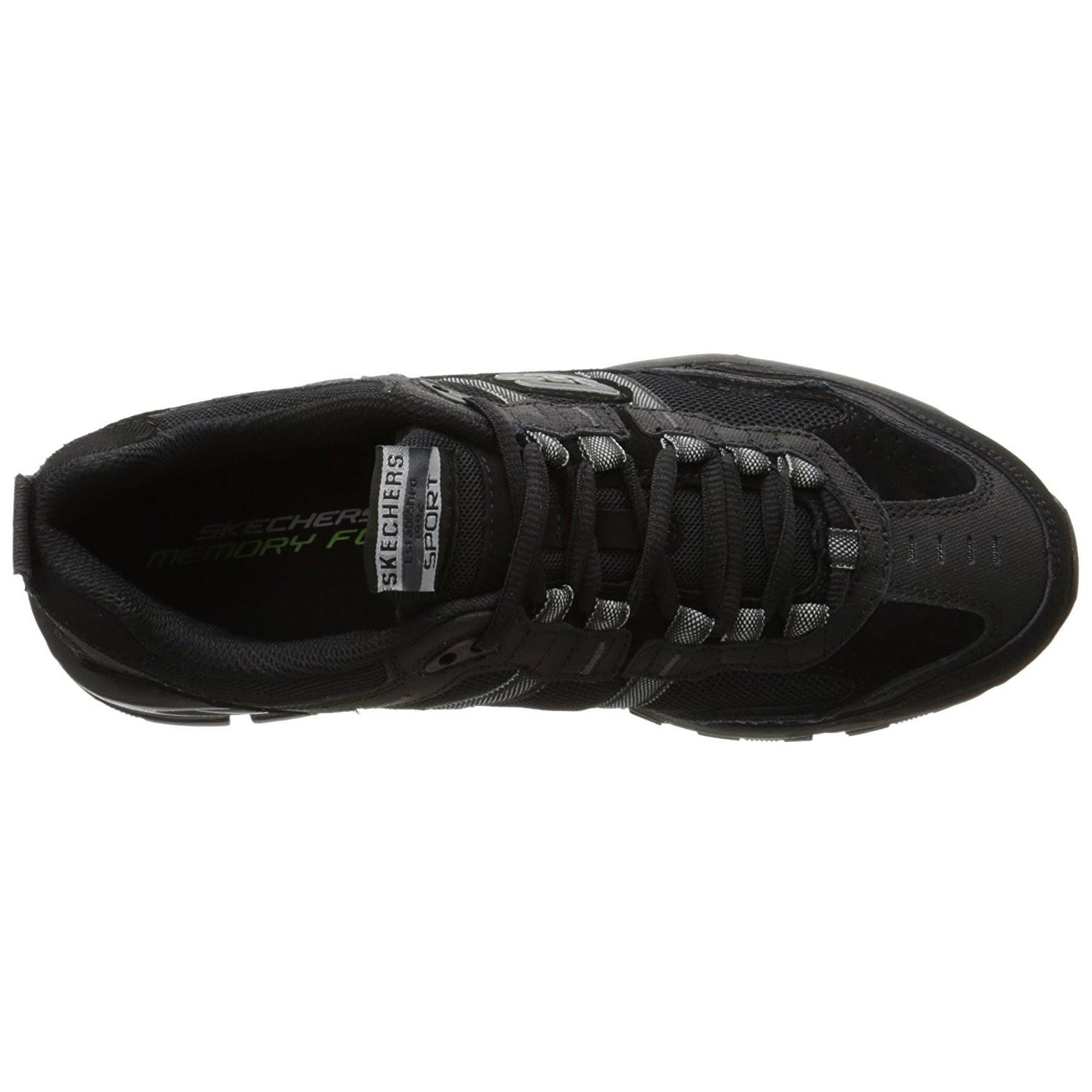 Skechers Men's Vigor 2.0 - Trait Sneakers, Black/Black, 8.5