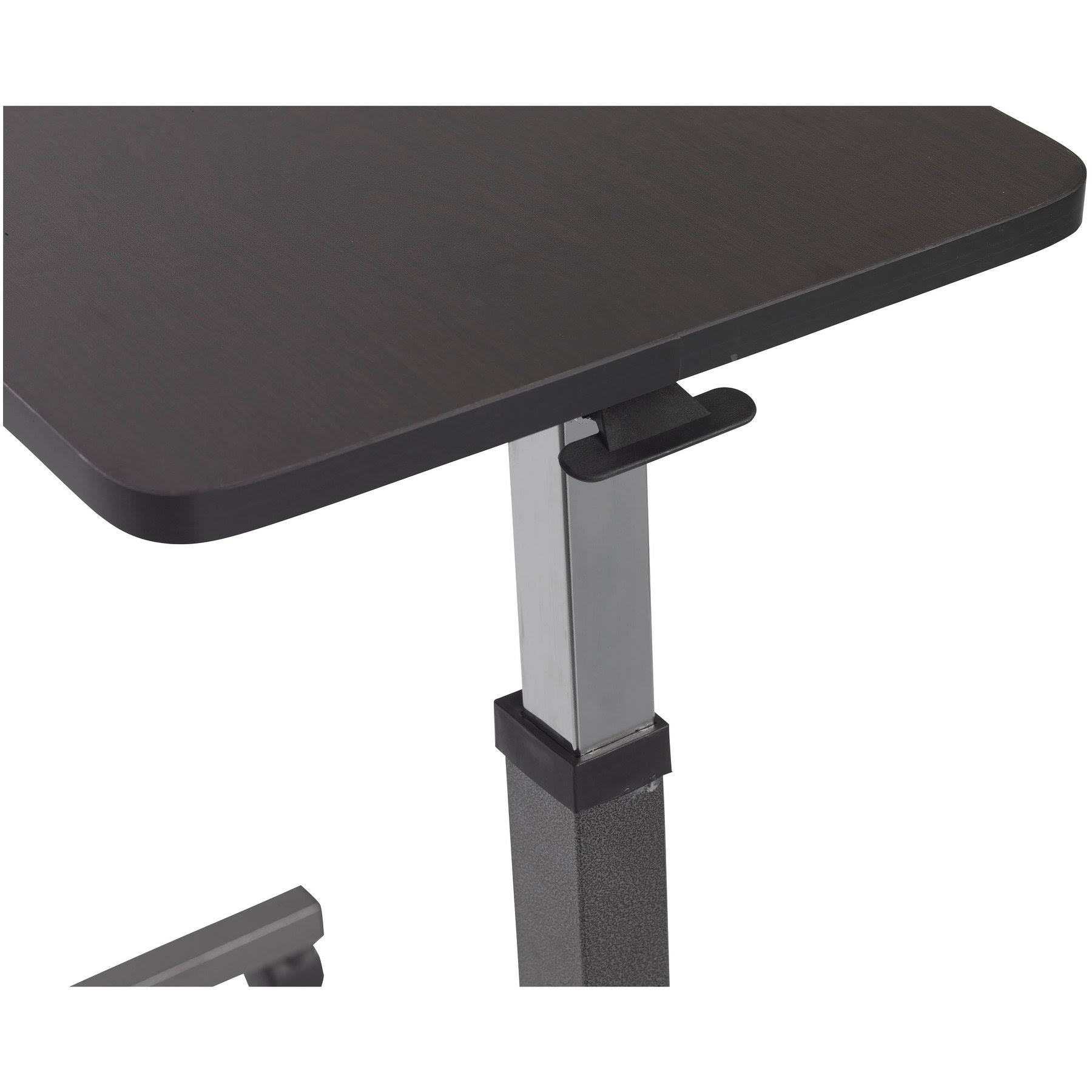 Drive Medical Non Tilt Top Overbed Table, Silver Vein