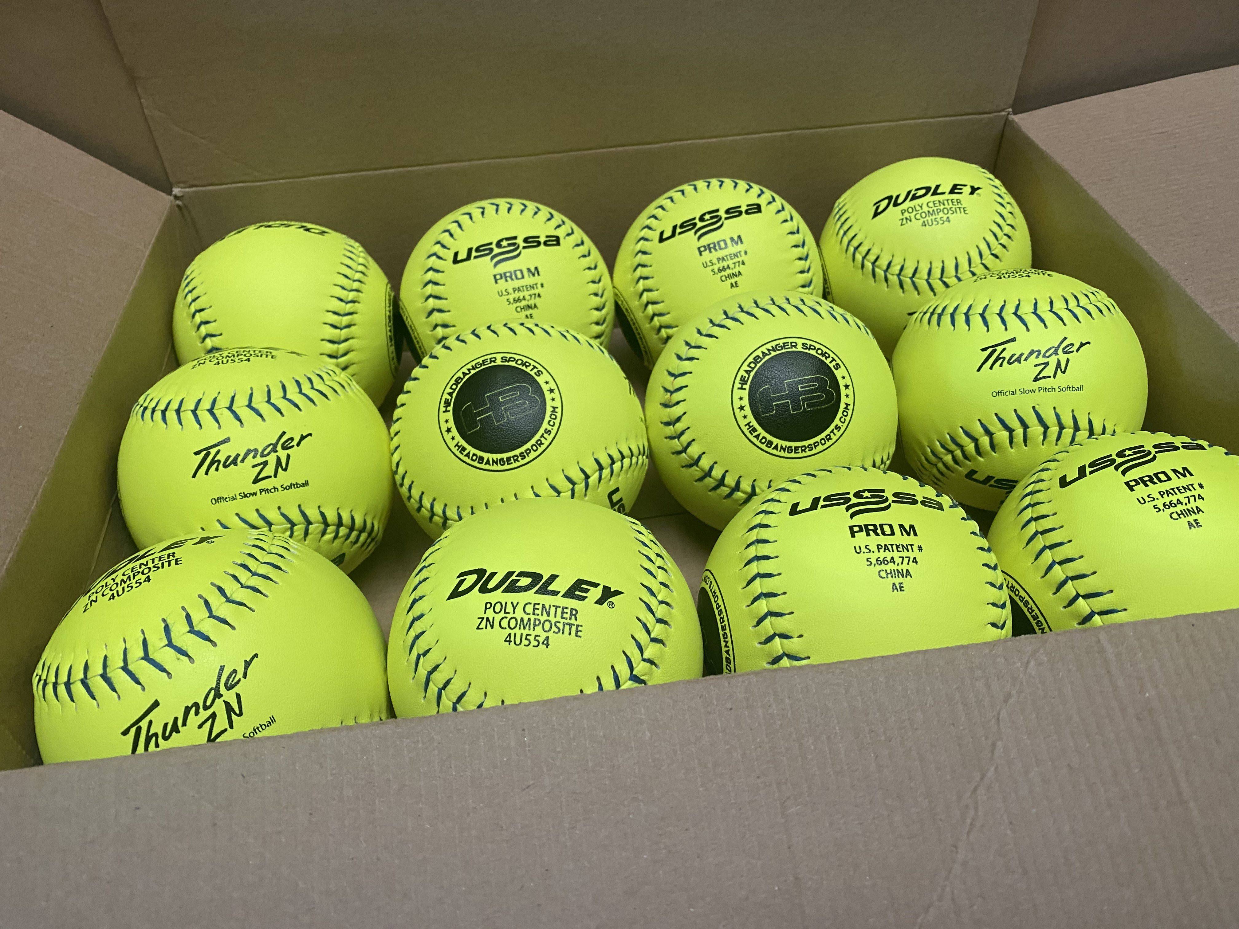 Dudley Pro M USSSA Zn Composite Softball 12x22 Dozen