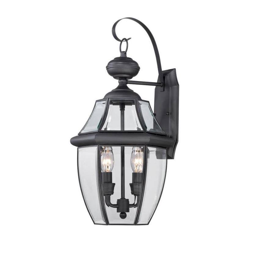 Portfolio Brayden 20.5-in H Black Candelabra Base (E-12) Outdoor Wall Light KDN1692A