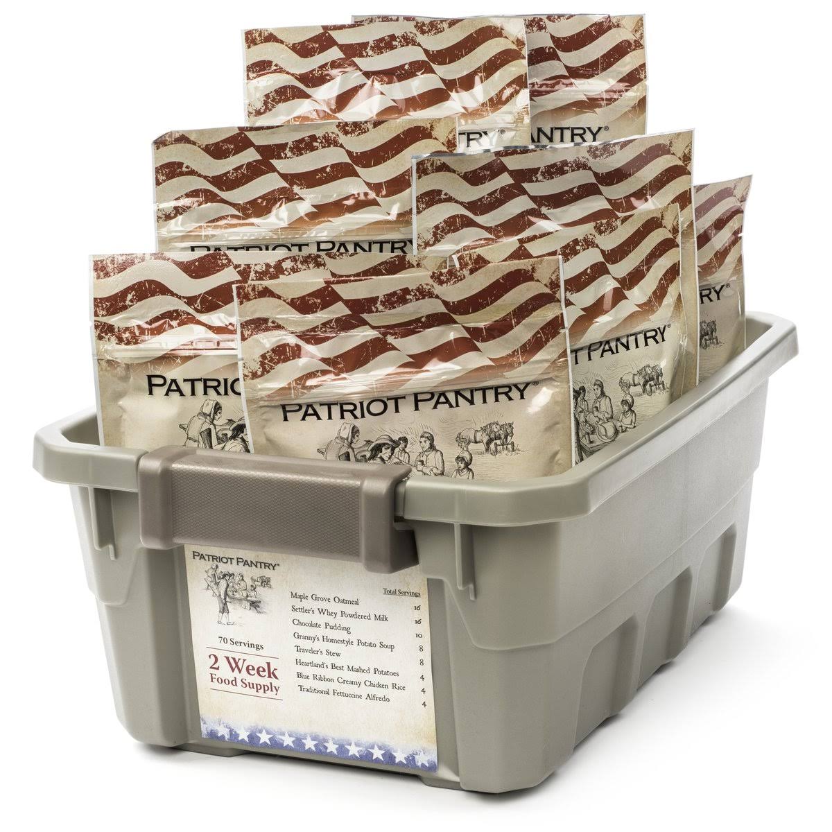 2 - Week Emergency Food Supply 70 Adult Servings by Patriot Pantry