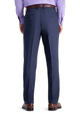 Haggar Blue Stretch Travel Performance Tailored Fit Suit Pants