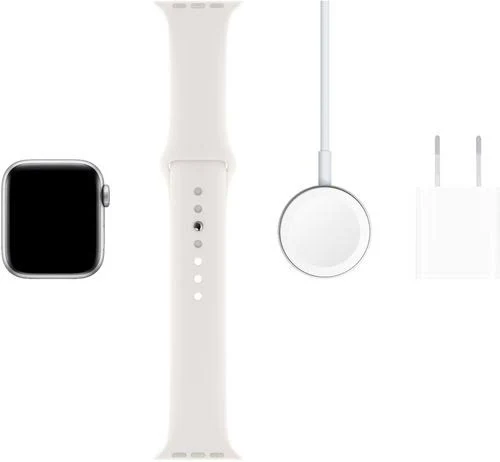 Apple Watch Series 5 - 40mm - GPS - Silver Aluminum Case - White Sport Band