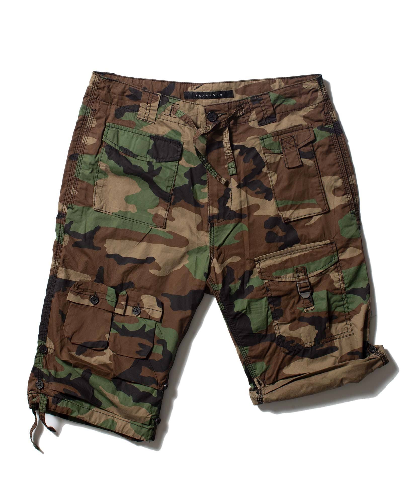 Sean John Mens Flight Casual Cargo Shorts Nightsky 42