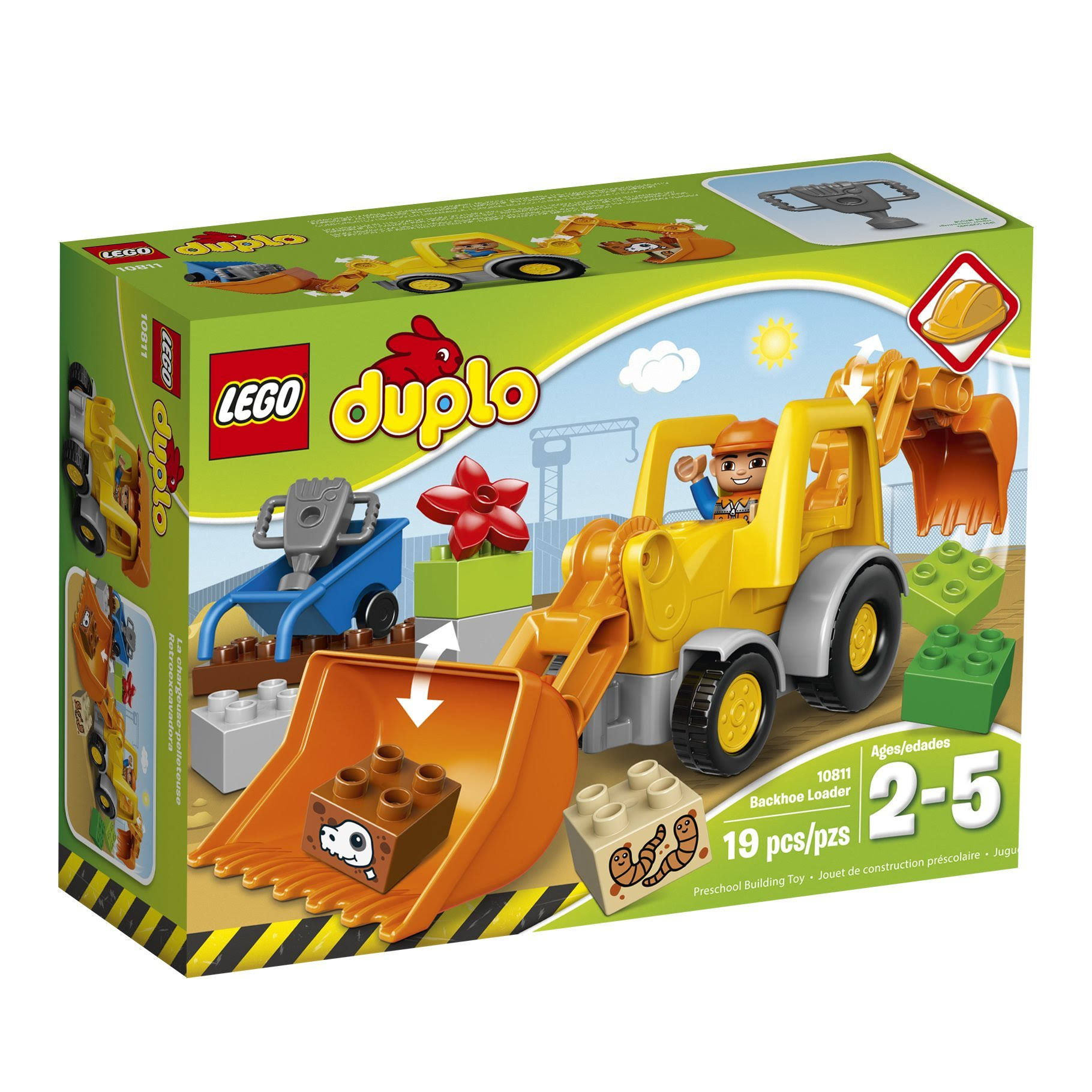 Lego Duplo Town Backhoe Loader 10811 Construction Toy