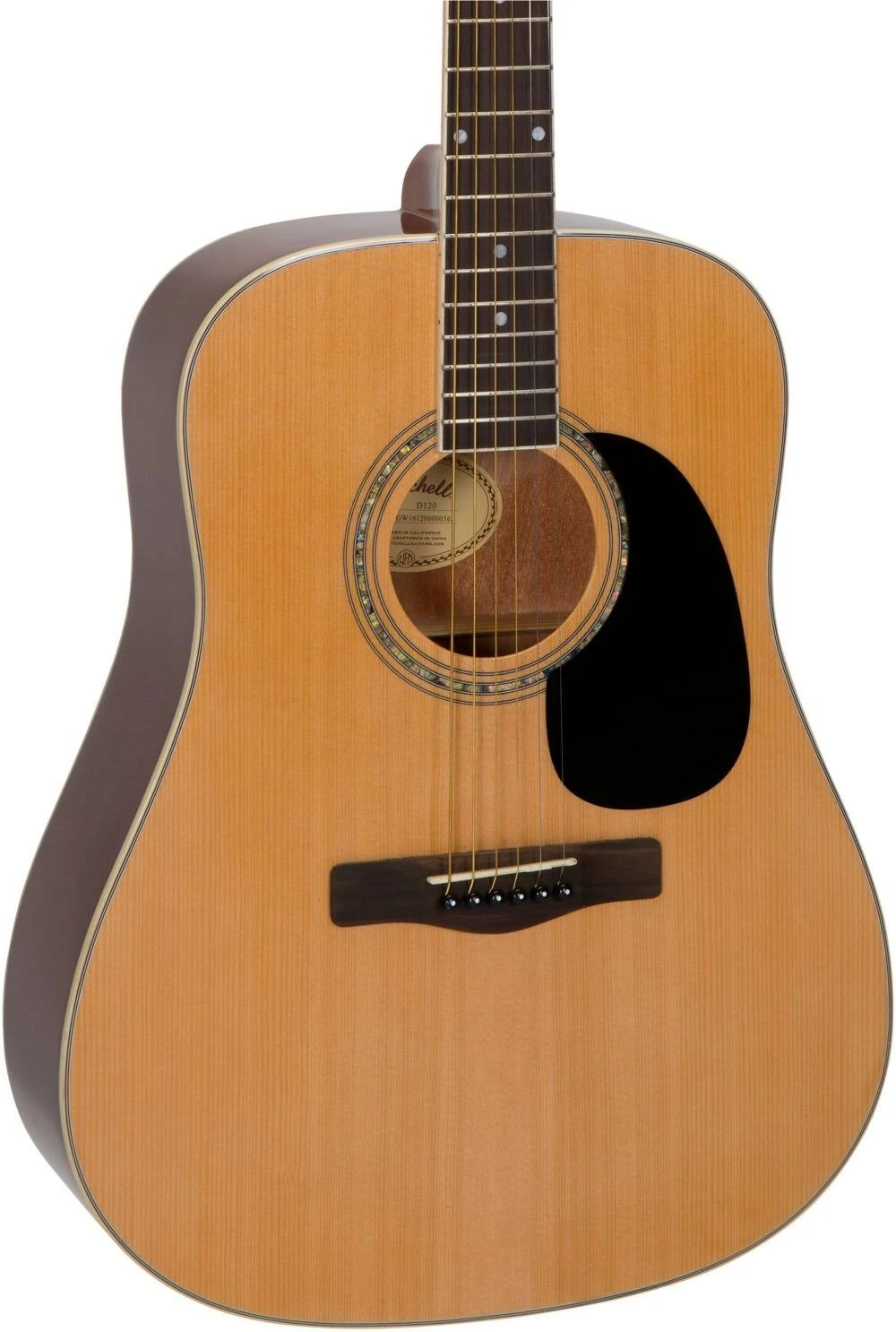 Mitchell D120 Dreadnought Acoustic Guitar, Natural