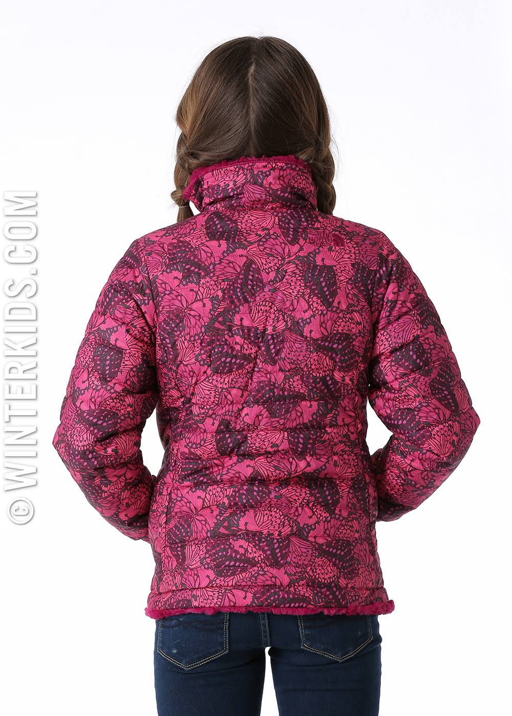 The North Face Reversible Mossbud Swirl Jacket Girls Pink