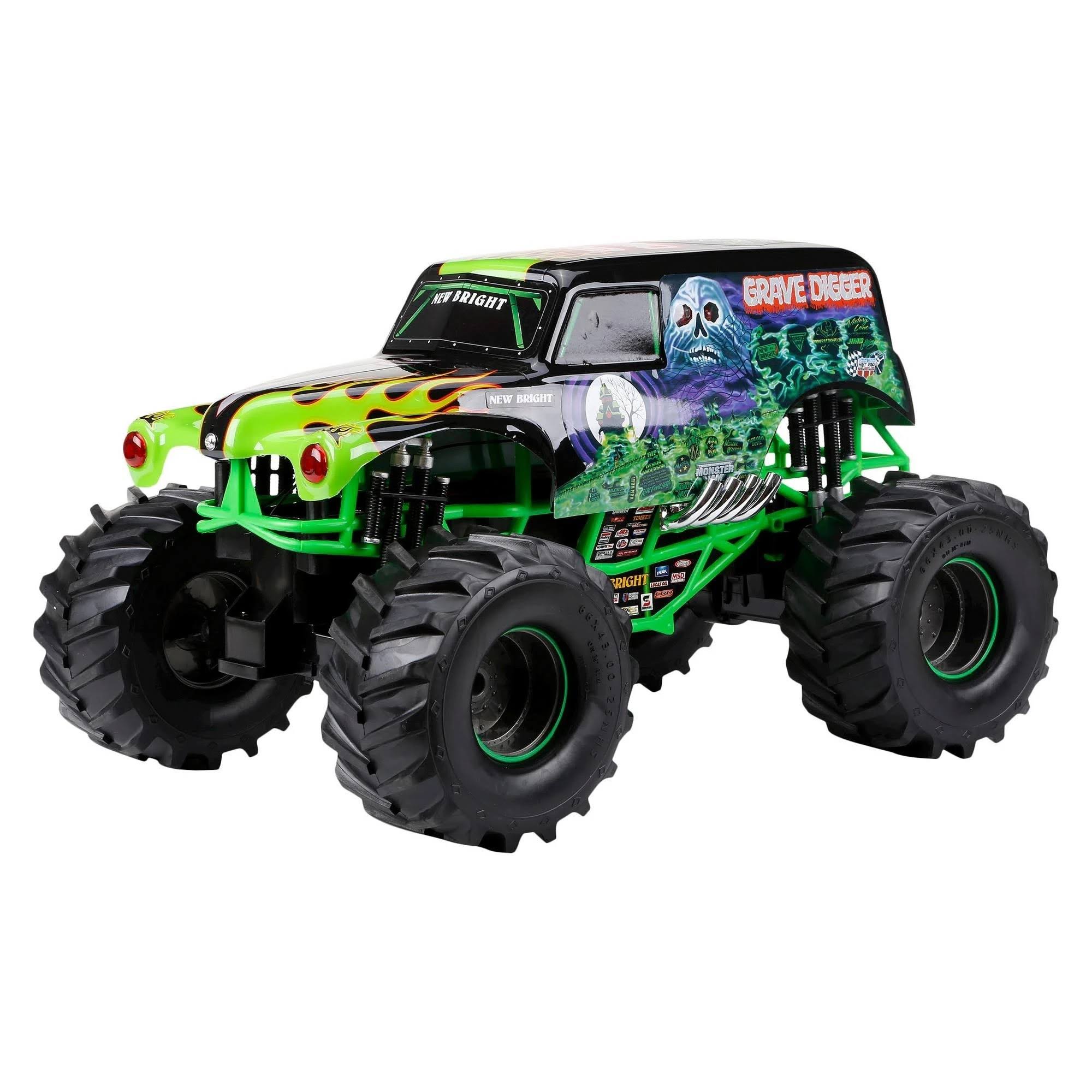 New Bright 1: 10 Remote Control Full Function 9.6V Monster Jam Grave Digger