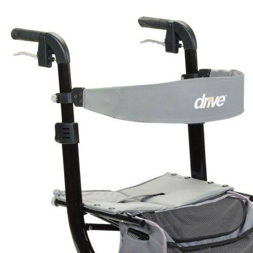 Drive Medical RTL10266BK-H Nitro Euro Style Walker Rollator, Petite, Black