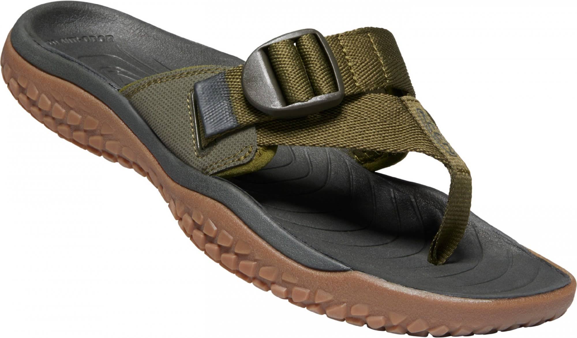 Keen Men's Solr Toe Post Sandal Dark Olive