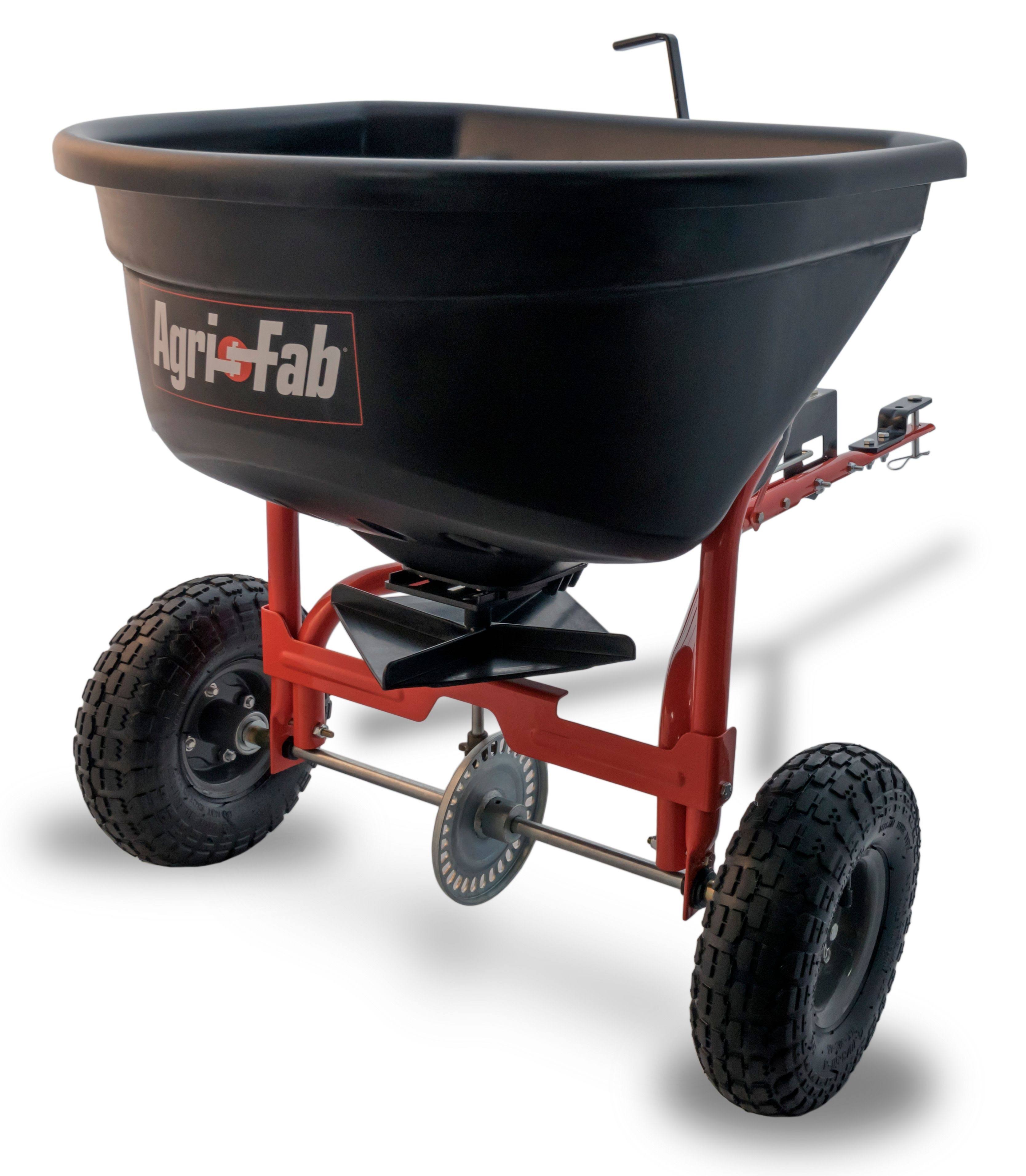 Agri-fab, Inc. 110 lb. Broadcast Tow Behind Spreader Model 45-0527, Size: 15.42 Cu ft, Black