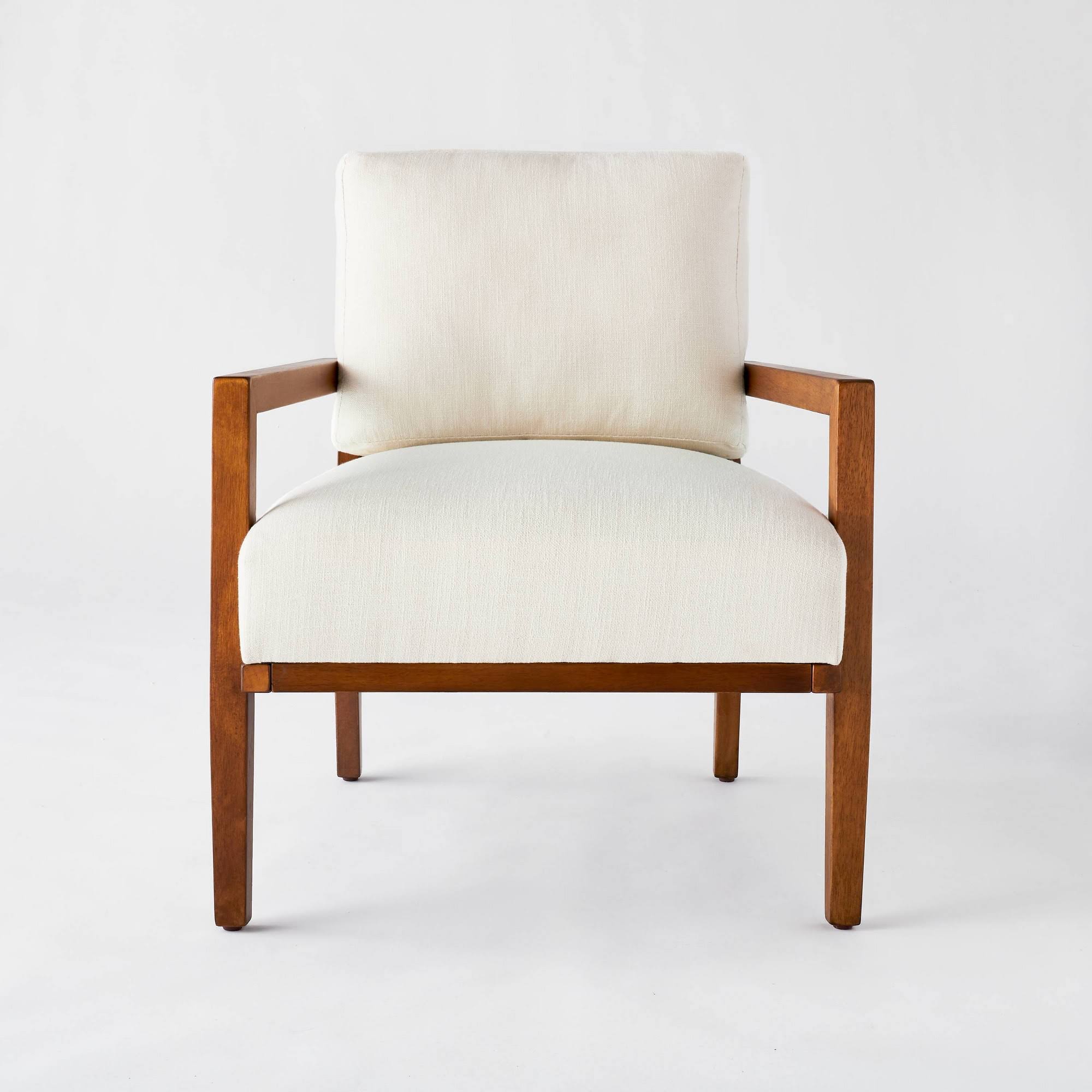 Agoura Hills Cane Back Accent Chair Cream/Mid-tone Wood - Threshold Designed with Studio McGee