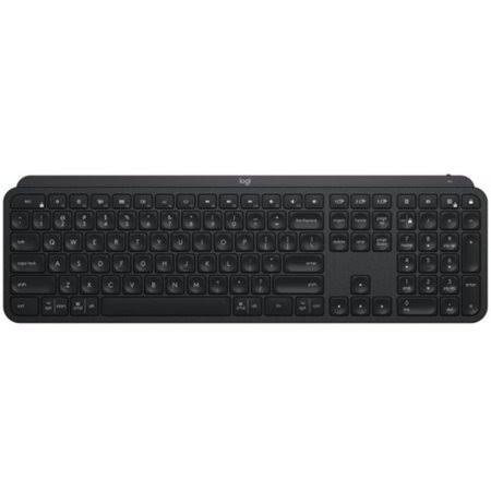 Logitech MX Keys Keyboard - Wireless Connectivity - Bluetooth/RF (Refurbished), Black