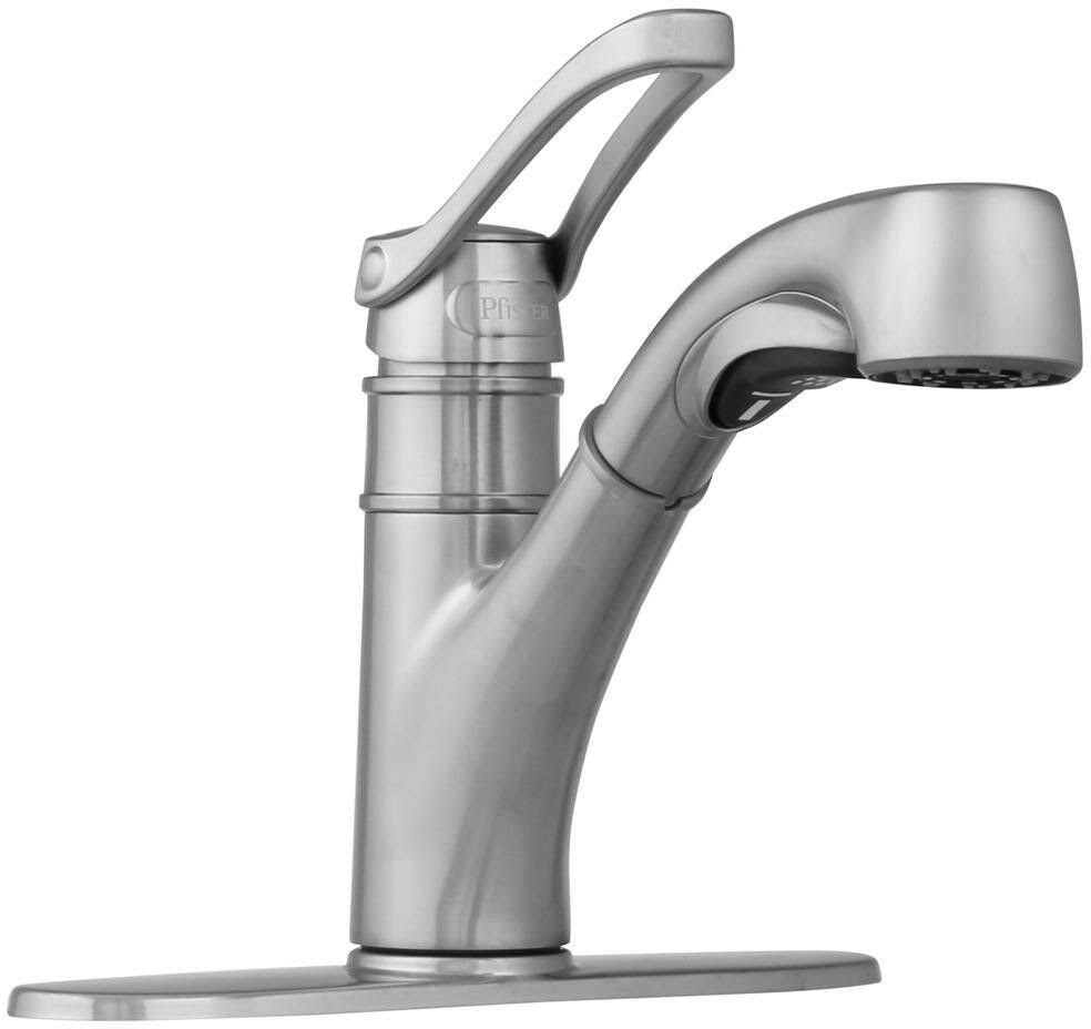 Pfister F-5347PVS Prive Single-Handle Pull-Out Sprayer Kitchen Faucet in Stainless Steel