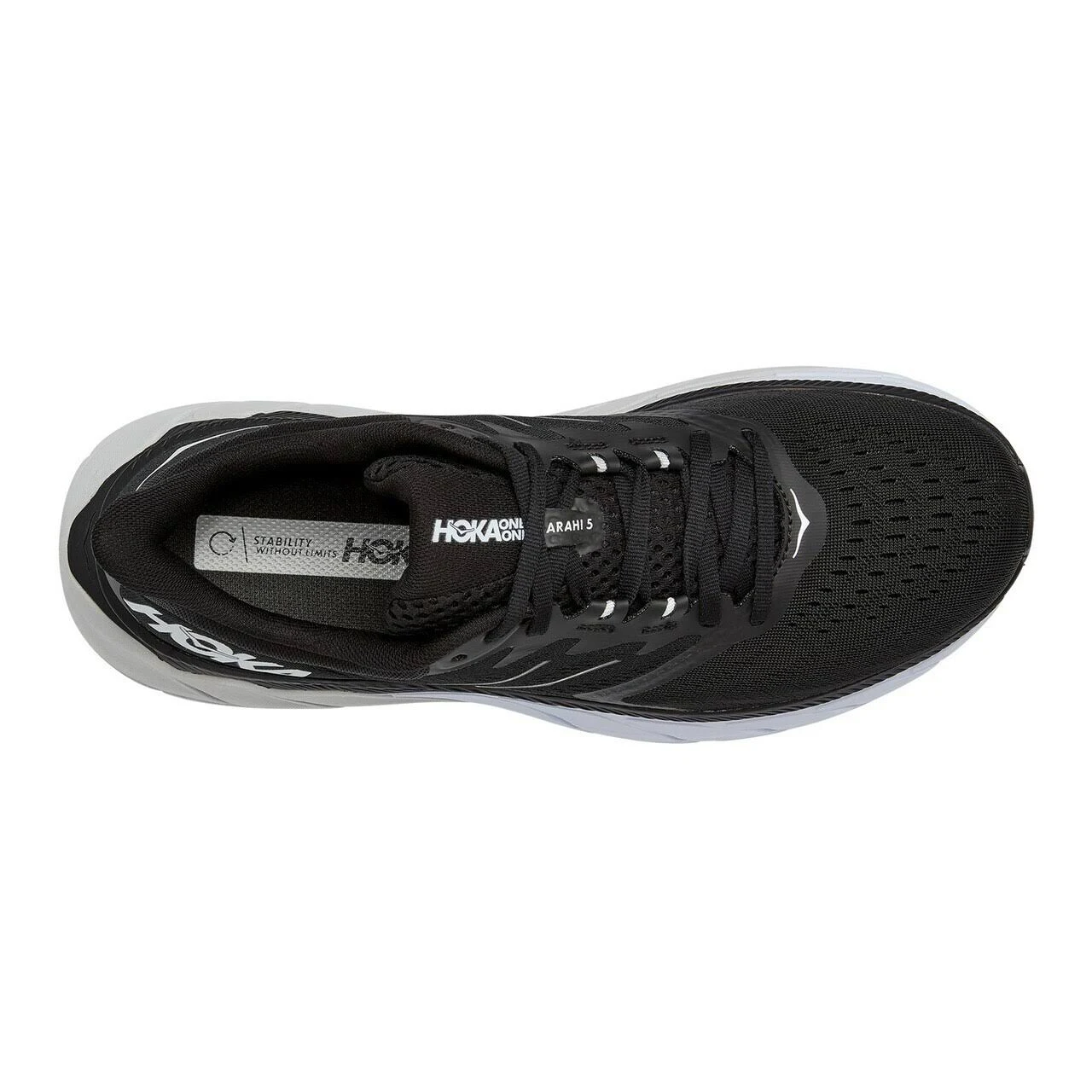 Hoka One One Men's Arahi 5 Shoe - 9.5 - Turkish Sea / White