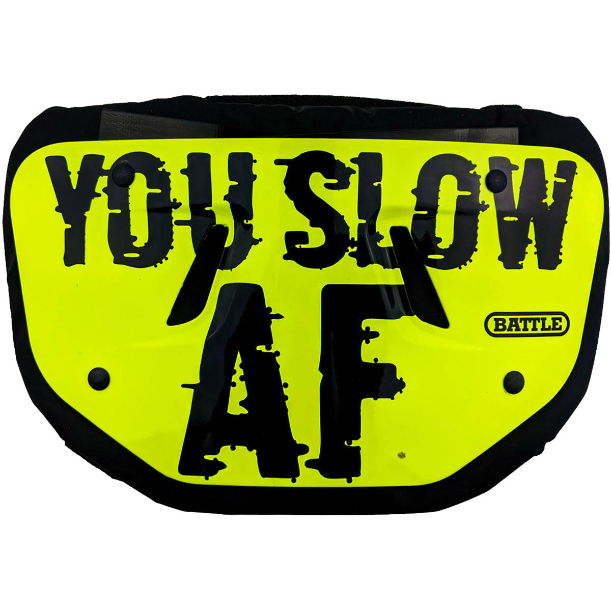 Battle Slow AF Adult Football Back Plate