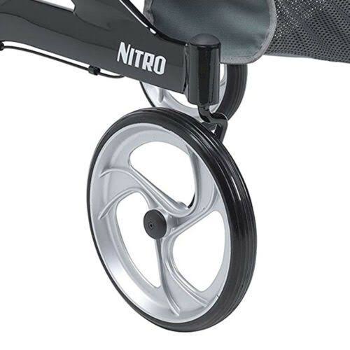 Drive Medical RTL10266BK-H Nitro Euro Style Walker Rollator, Petite, Black