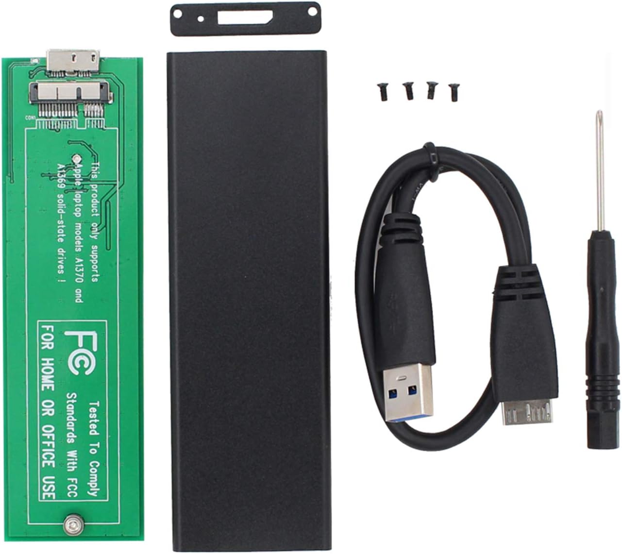 XtremeAmazing PCIE SSD Enclosure External HDD Hard Drive Disk USB 3.0 Reader Adapter with Case for MacBook Air 2010 2011 Version A1369 A1370 MC503 MC504 MC965 MC966 MC505 MC506 MC968 MC969