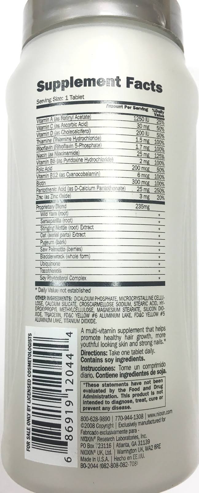 Nioxin Intensive Therapy Recharging Complex, 90 Count