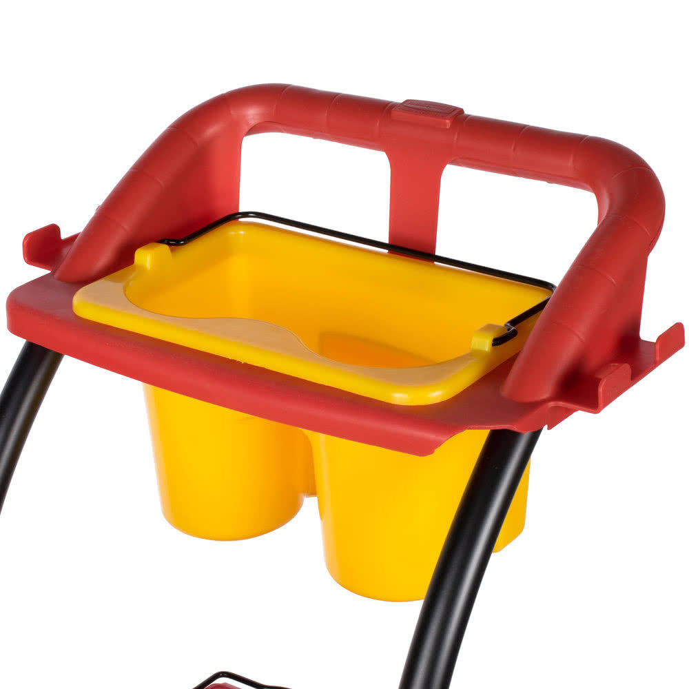 Rubbermaid Commercial WaveBrake 35 Quart Mopping Trolley Side Press Yellow