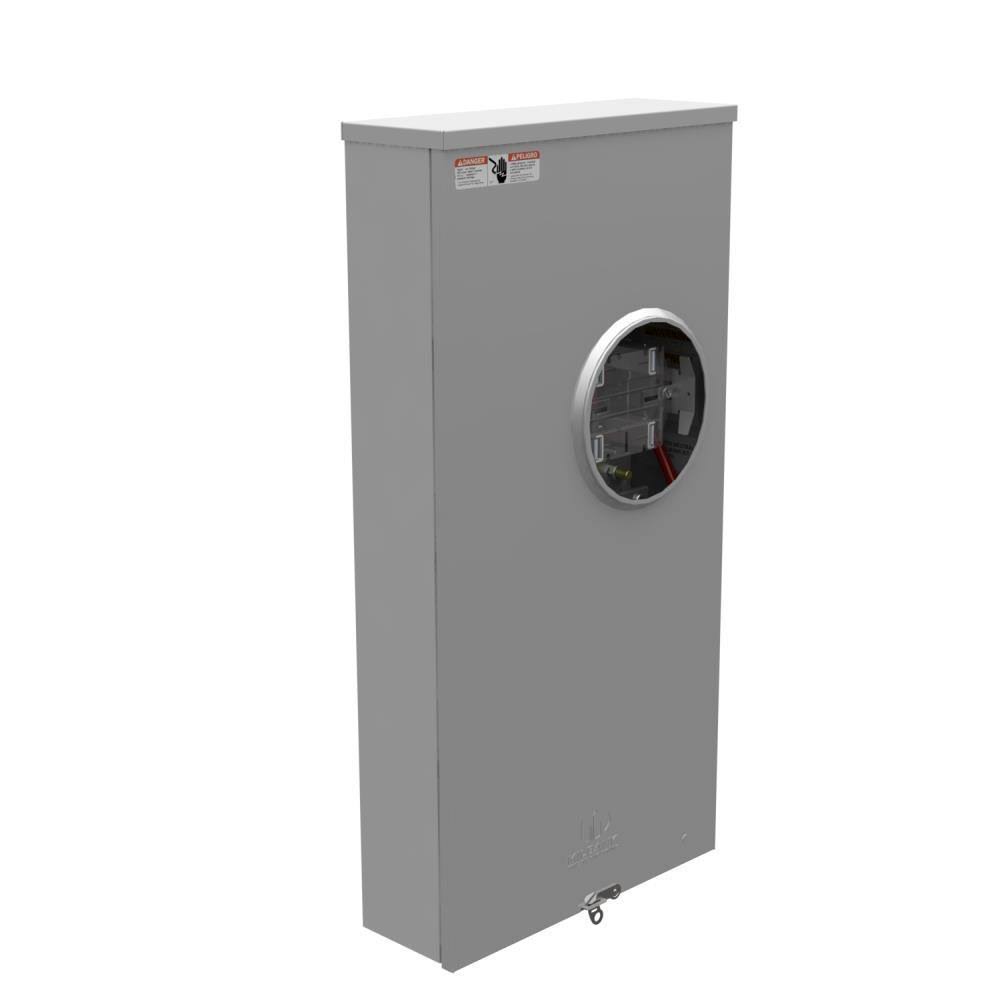 Milbank 320 Amp 4 Terminal Ringless Side Wireway Underground Meter Socket