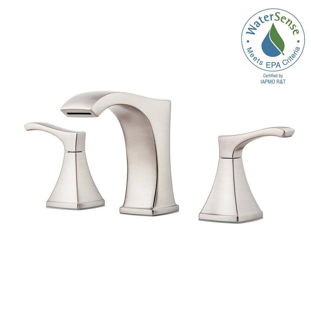 Pfister Venturi 8x22 Widespread 2-Handle Bathroom Faucet - Brushed Nickel LF-049-VNGS