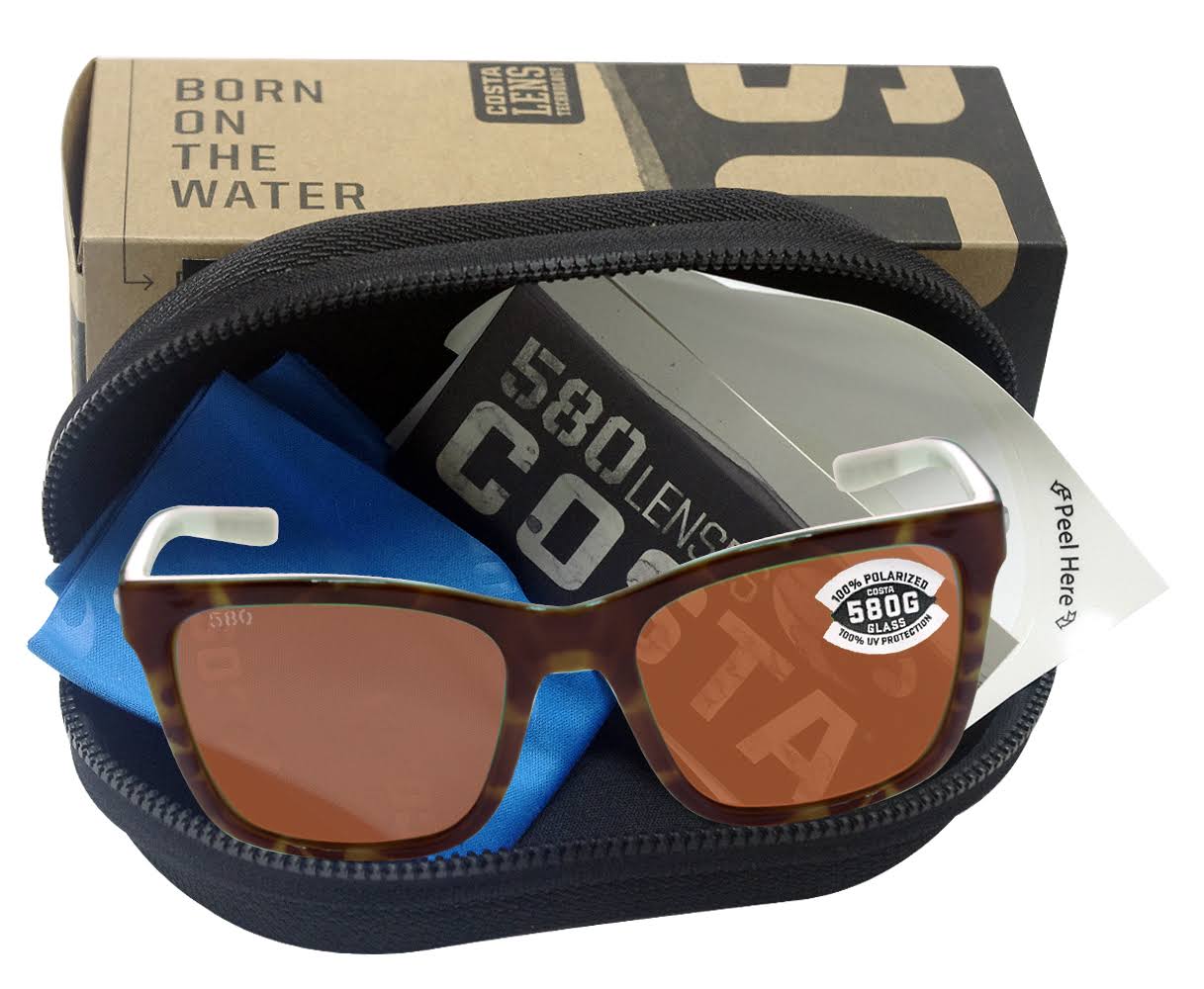 Costa Panga Shiny Tortoise/White/Seafoam Crystal Frame Copper 580G