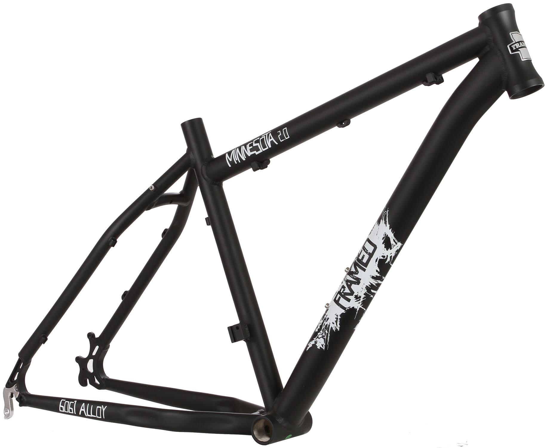 Framed Minnesota 2.0 Fat Bike Frame Black