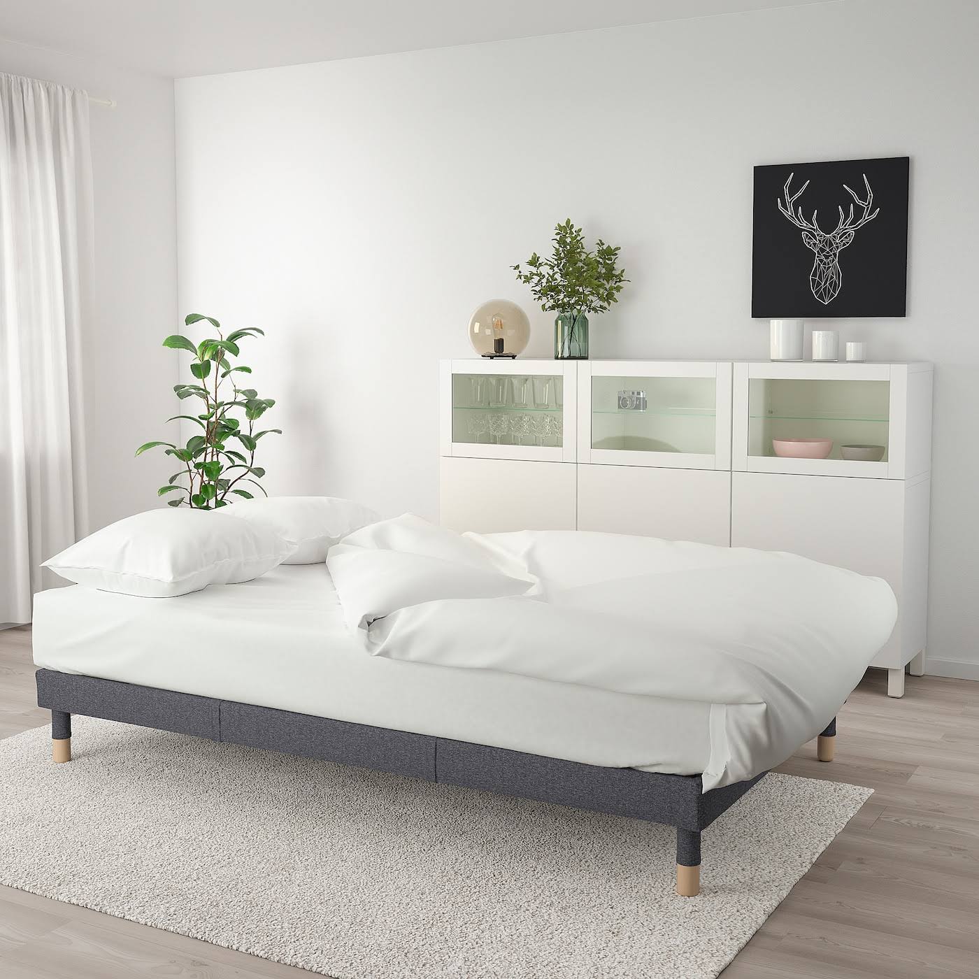 IKEA - FLOTTEBO Sleeper Sofa, Gunnared Medium Gray, 47 1/4