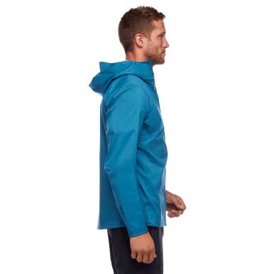 Black Diamond Men's Fineline Stretch Rain Shell - Xs - Kingfisher
