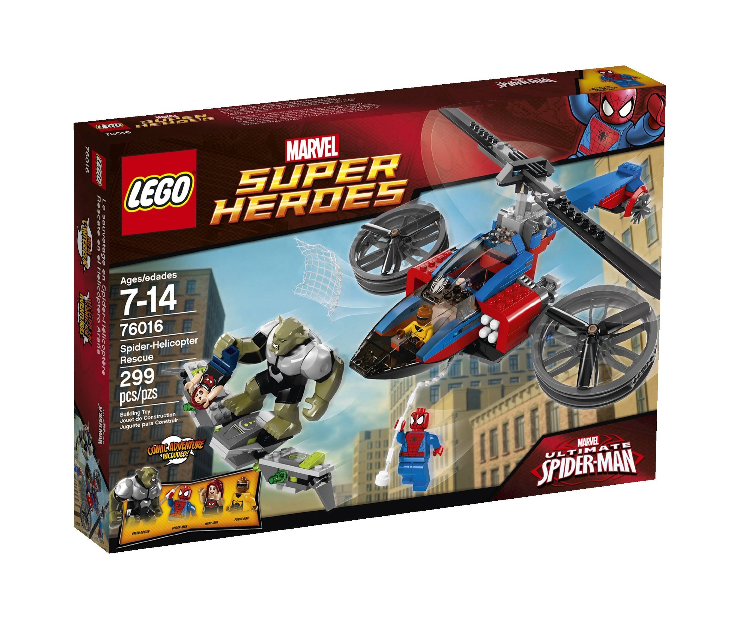 Lego 76016 Super Heroes Spider-Helicopter Rescue
