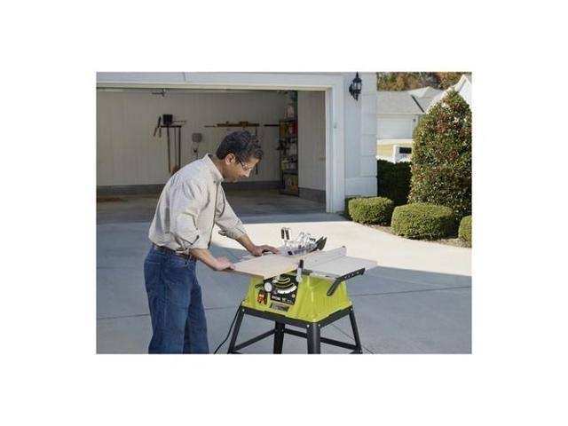 Ryobi 10x22 Table Saw with Steel Stand, 15 A