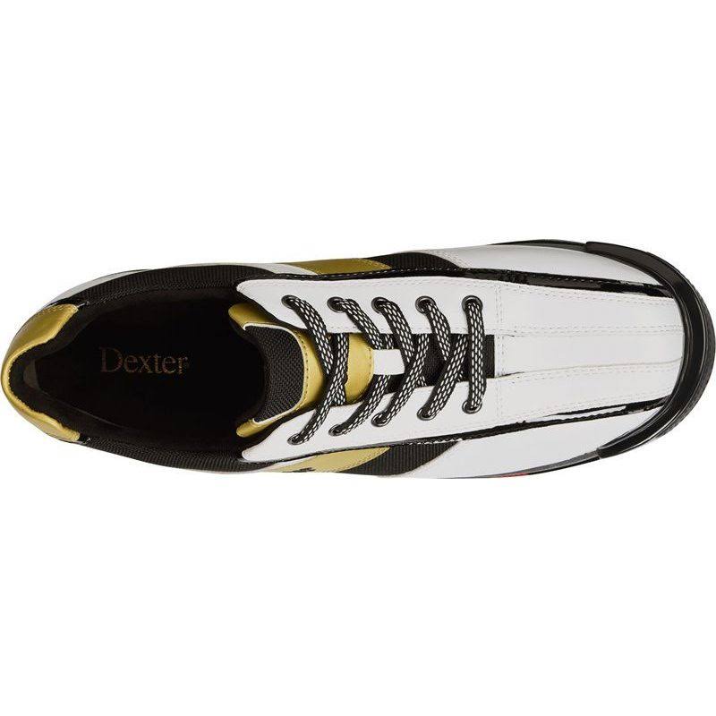 Dexter Mens SST 8 Pro Bowling Shoes- White/Black/Gold