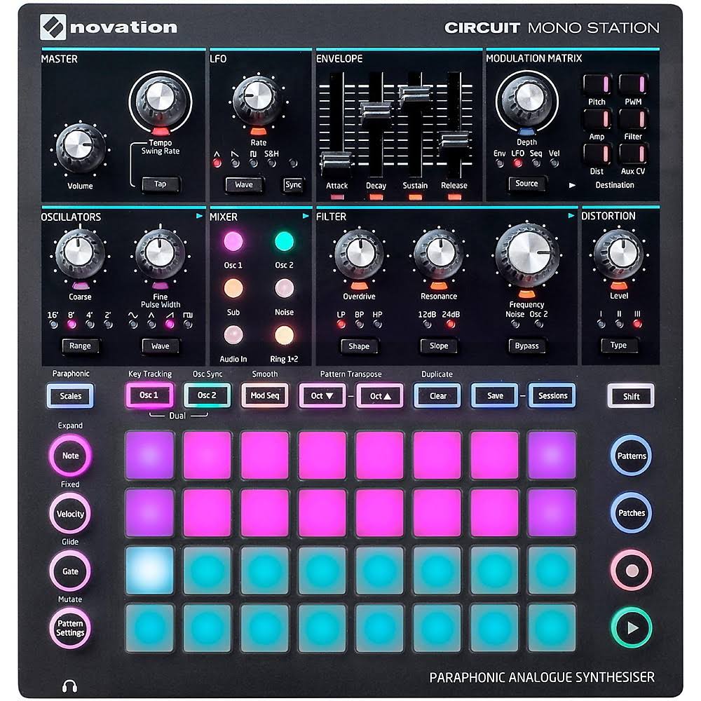 Novation Circuit Mono Station - Paraphonic Analog Synthesizer