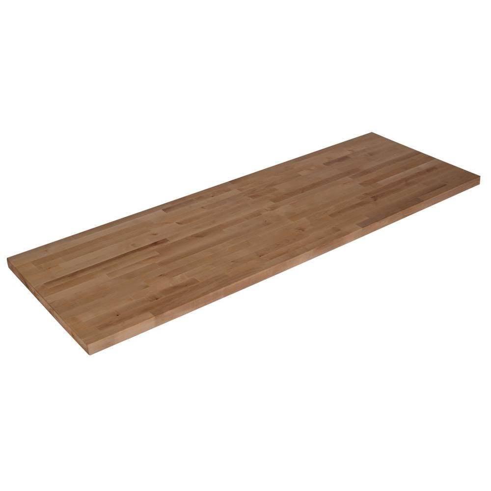 Unfinished Birch 10 ft. L x 25 in. D x 1.5 in. T Butcher Block Countertop